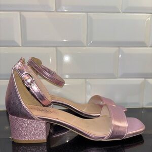 Jellypop Kids' Kanika Sandals in a light pink metallic Size 3 Girls